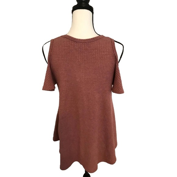 Anthropologie Deletta Mauve Cold-Shoulder Top - Size Small - New with Tags - Picture 2 of 8